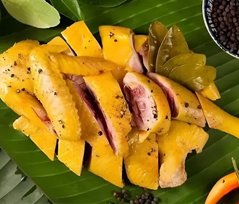 C&aacute;ch l&agrave;m g&agrave; ủ muối hoa ti&ecirc;u thảo mộc da gi&ograve;n tại nh&agrave;